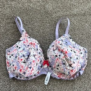 ADORE‎ Me Floral Full Coverage Bra New Size 40DDD